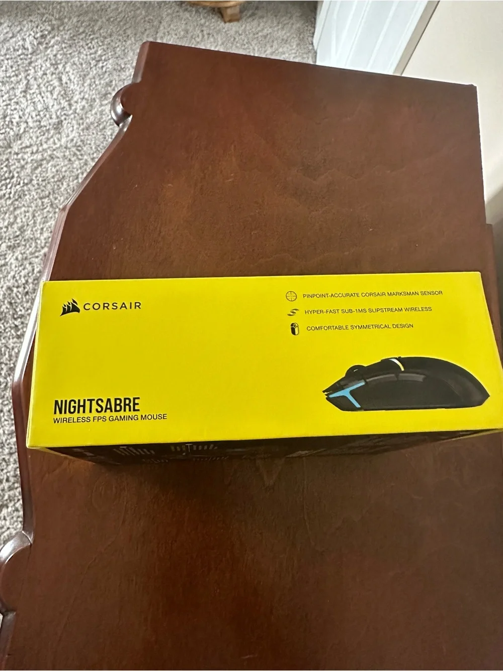 NWT - Corsair Nightsabre Wireless Gaming Mouse - Black with RGB Accents